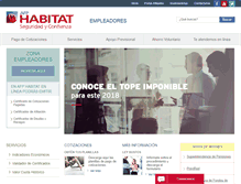 Tablet Screenshot of empleadores.afphabitat.cl